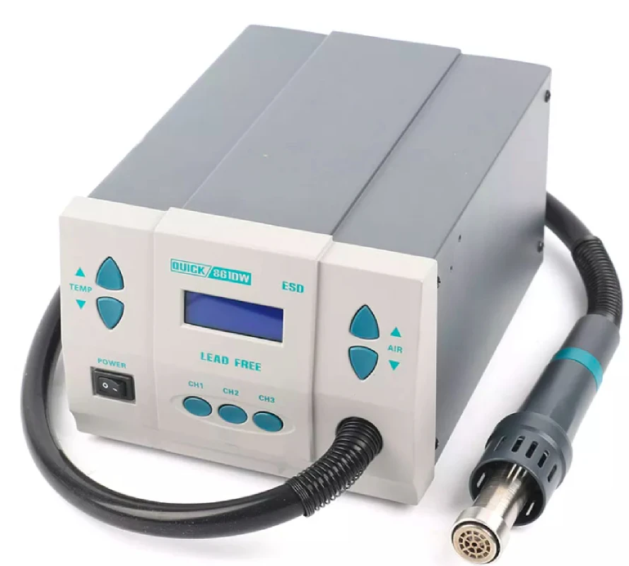 Hot Air Rework Station 861Dw - Cepat, 100% Asli, Pengering Udara Panas