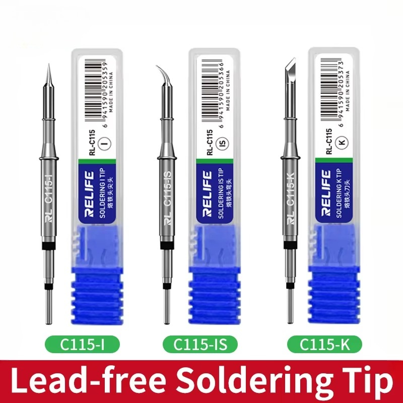 C115 Nano Soldering Iron Station - RELIFE C115-K/I/IS Ujung Solder Nano-level Universal