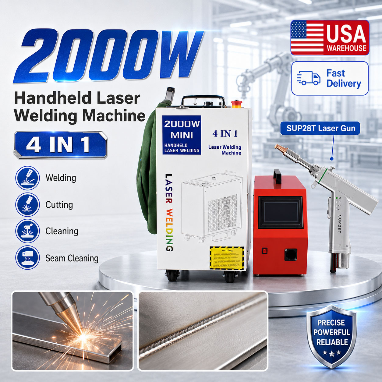 Mesin Las Laser Serat BWT 2000 - Laser Soldering Machine Handheld ulasan dan harga