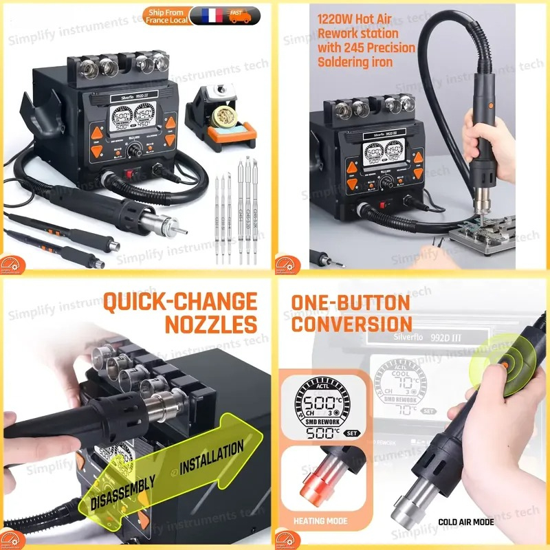 Stasiun Solder Silverflo 992D  - C210 Precision Soldering Station ulasan dan harga