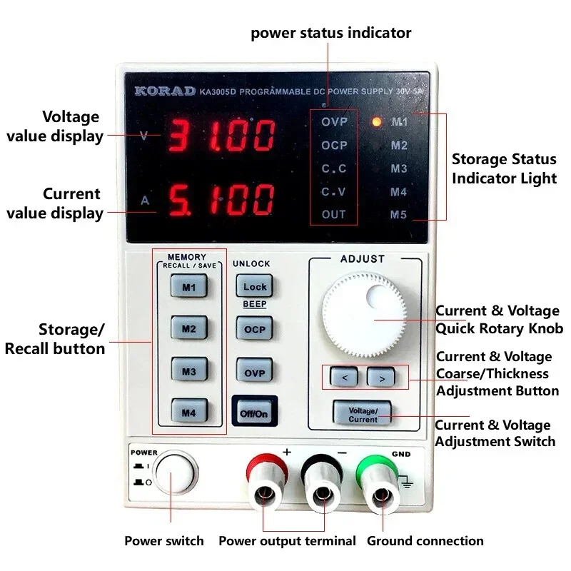 Catu Daya DC Linear yang Dapat - High Precision Dc Power Supply 30V 10A ulasan dan harga