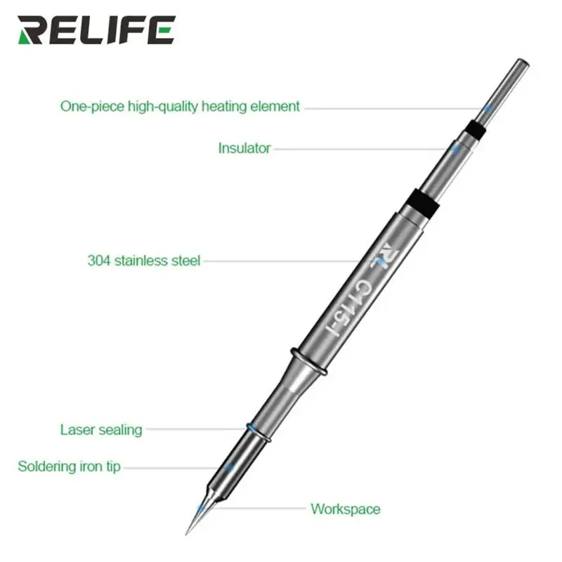 RELIFE C115-K/I/IS Ujung Solde - C115 Nano Soldering Iron Station ulasan dan harga