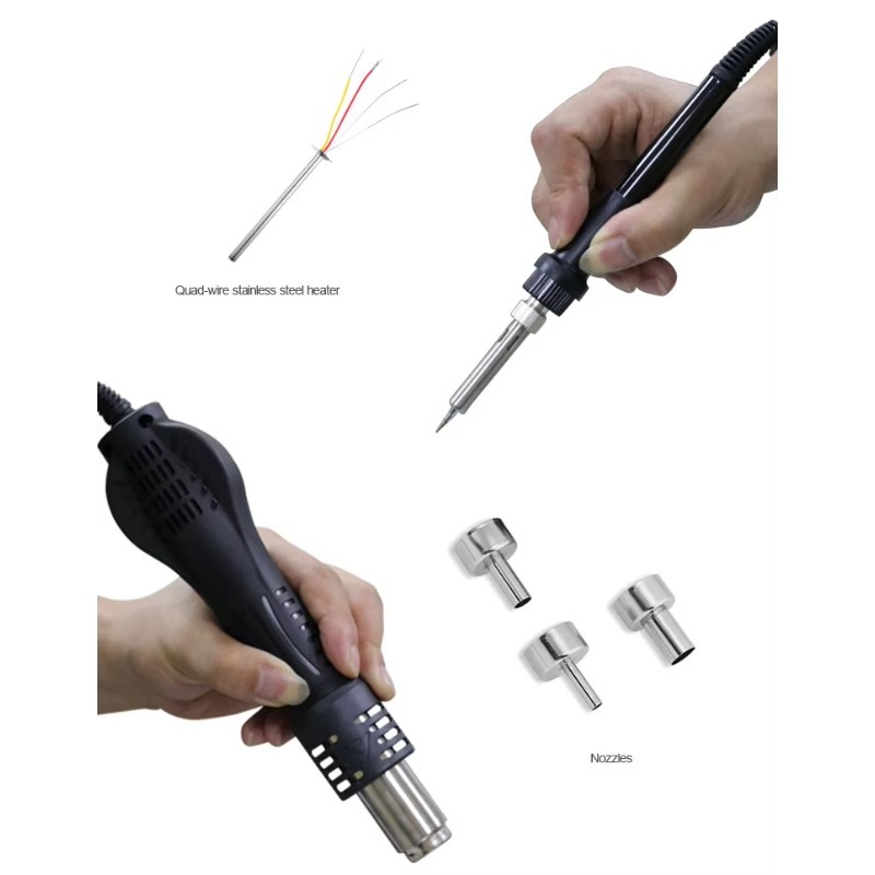 ATTEN AT8586 2 in 1 750W Stasi - 2 In 1 Soldering Rework Station 750W ulasan dan harga